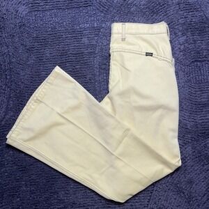 Vintage Maverick Women's 27x30 Yellow Denim Jeans Flare Leg USA Made 9/10